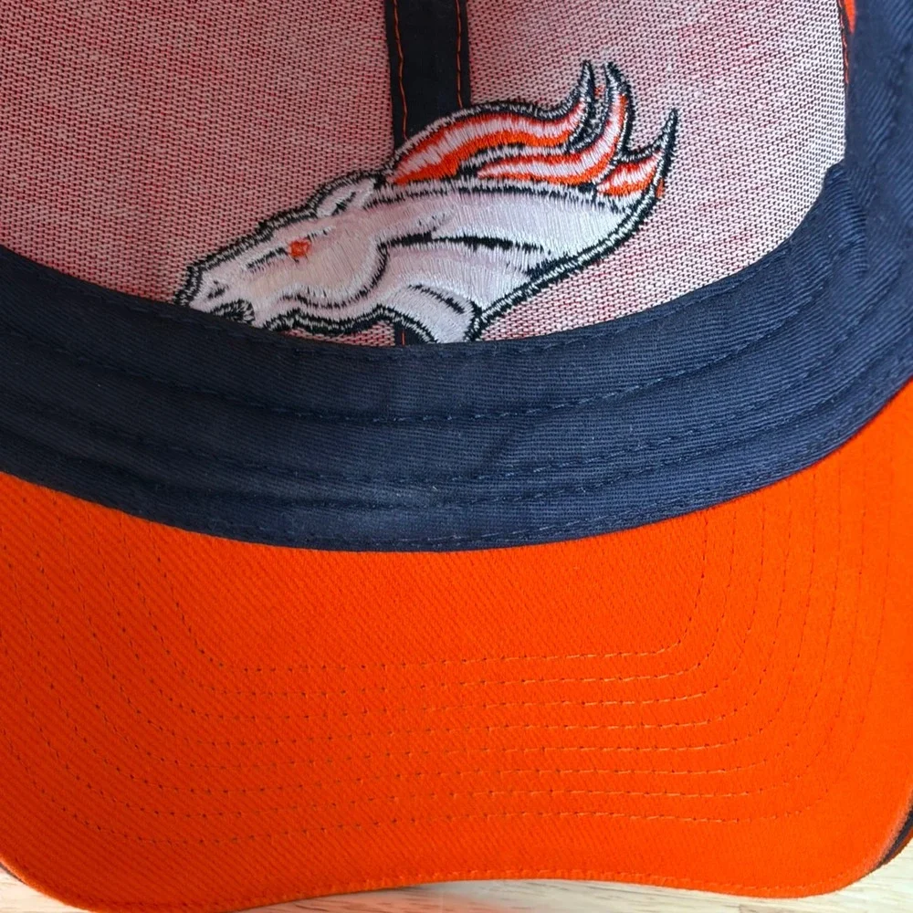 NFL Team Apparel Denver Broncos Hat Mens Orange Adjustable Baseball Cap‎ Cotton